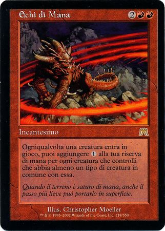 Echi di Mana Mana Echoes Onslaught Italian Singles Echi di Mana Mana Echoes Onslaught Italian Singles