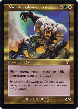 Nishoba a dents de sabre Sabertooth Nishoba Invasion French Singles Nishoba a dents de sabre Sabertooth Nishoba Invasion French Singles