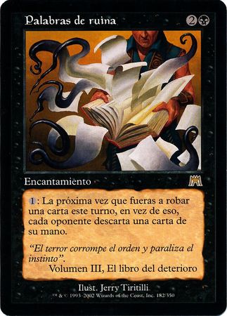 Palabras de ruina Words of Waste Onslaught Spanish Singles Palabras de ruina Words of Waste Onslaught Spanish Singles