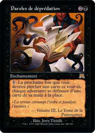 Paroles de depredation Words of Waste Onslaught French Singles Paroles de depredation Words of Waste Onslaught French Singles