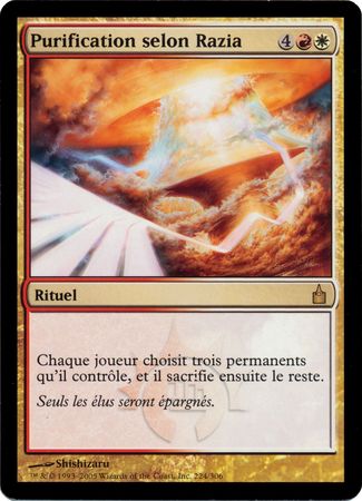 Purification selon Razia Razia s Purification Ravnica City of Guilds French Singles Purification selon Razia Razia s Purification Ravnica City of Guilds French Singles