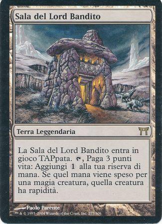 Sala del Lord Bandito Hall of the Bandit Lord Champions of Kamigawa Italian Singles Sala del Lord Bandito Hall of the Bandit Lord Champions of Kamigawa Italian Singles