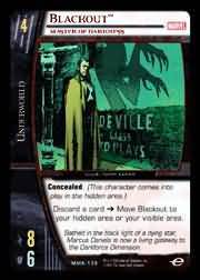 Blackout Master of Darkness MMK 139 Uncommon Vs System Marvel Knights Blackout Master of Darkness MMK 139 Uncommon Vs System Marvel Knights