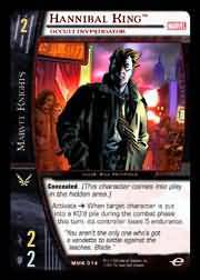 Hannibal King Occult Investigator MMK 014 Common Vs System Marvel Knights Hannibal King Occult Investigator MMK 014 Common Vs System Marvel Knights