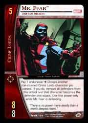 Mr Fear Zoltan Drago MMK 106 Common Vs System Marvel Knights Mr Fear Zoltan Drago MMK 106 Common Vs System Marvel Knights