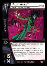 Nightmare Dark Lord of Dreams MMK 151 Common Vs System Marvel Knights Nightmare Dark Lord of Dreams MMK 151 Common Vs System Marvel Knights