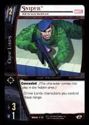 Sniper Rich van Burian MMK 112 Common Sniper Rich van Burian MMK 112 Common