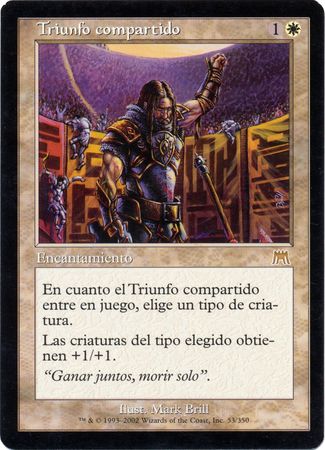 Triunfo compartido Shared Triumph Onslaught Spanish Singles Triunfo compartido Shared Triumph Onslaught Spanish Singles