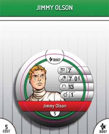 Jimmy Olson B007 Bystander Token Legacy DC Heroclix Jimmy Olson B007 Bystander Token Legacy DC Heroclix