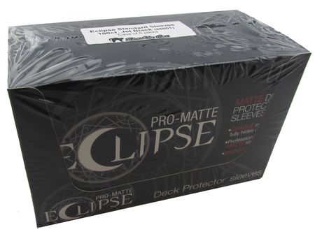 Ultra Pro Pro Matte Eclipse Jet Black 100ct Standard Sleeves Case of 6 Packs Sleeves Ultra Pro Pro Matte Eclipse Jet Black 100ct Standard Sleeves Case of 6 Packs Sleeves
