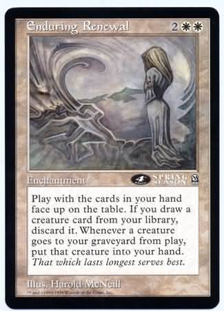 Enduring Renewal 98 Spring Season 4th place Oversize Magic The Gathering Promo Cards Enduring Renewal 98 Spring Season 4th place Oversize Magic The Gathering Promo Cards