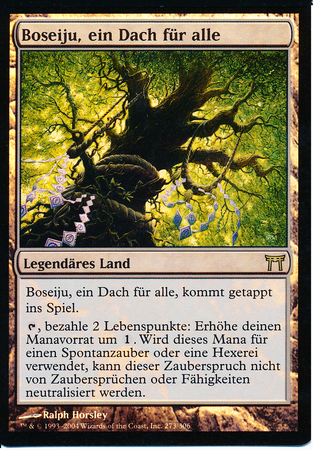 Boseiju ein Dach fur alle Boseiju Who Shelters All Foil Champions of Kamigawa German Singles Boseiju ein Dach fur alle Boseiju Who Shelters All Foil Champions of Kamigawa German Singles