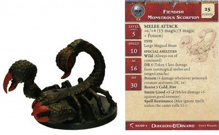 Fiendish Monstrous Scorpion 53 Deathknell D D Miniatures Fiendish Monstrous Scorpion 53 Deathknell D D Miniatures