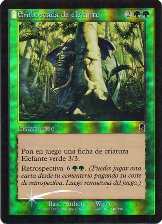 Emboscada de elefante Elephant Ambush Foil Odyssey Spanish Singles Emboscada de elefante Elephant Ambush Foil Odyssey Spanish Singles