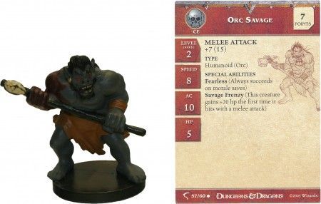 Orc Savage 57 Deathknell D D Miniatures Orc Savage 57 Deathknell D D Miniatures