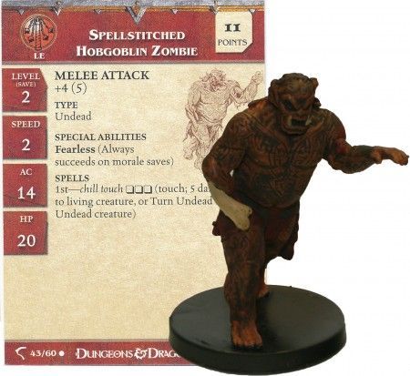 Spellstitched Hobgoblin Zombie 43 Deathknell D D Miniatures Spellstitched Hobgoblin Zombie 43 Deathknell D D Miniatures