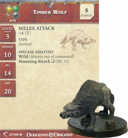 Timber Wolf 27 Deathknell D D Miniatures Timber Wolf 27 Deathknell D D Miniatures