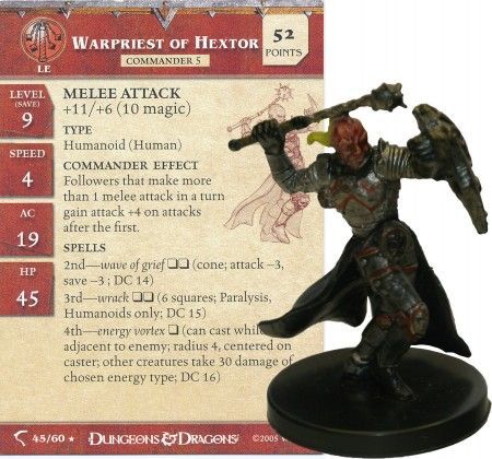 D&D Miniatures Warpriest of Hextor #45 Deathknell 