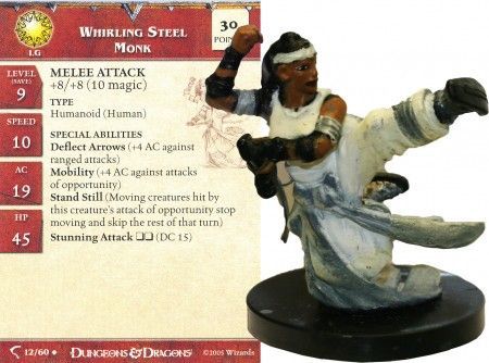 d&d miniatures monk