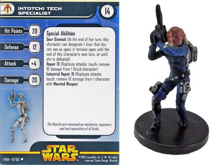 Iktotchi Tech Specialist 47 Revenge of the Sith Star Wars Miniatures Uncommon Revenge of the Sith Singles Iktotchi Tech Specialist 47 Revenge of the Sith Star Wars Miniatures Uncommon Revenge of the Sith Singles