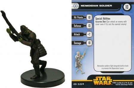Neimoidian Soldier 35 Revenge of the Sith Star Wars Miniatures Uncommon Neimoidian Soldier 35 Revenge of the Sith Star Wars Miniatures Uncommon