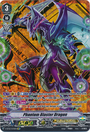 Phantom Blaster Dragon V BT02 SV01 Special Vanguard Rare SVR V Booster Set 2 Strongest Team AL4 Singles Phantom Blaster Dragon V BT02 SV01 Special Vanguard Rare SVR V Booster Set 2 Strongest Team AL4 Singles