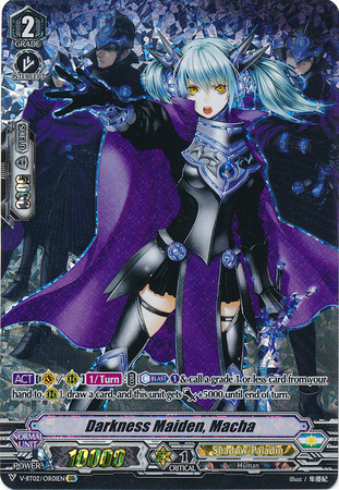 Darkness Maiden Macha V BT02 OR05 Origin Rare OR Darkness Maiden Macha V BT02 OR05 Origin Rare OR