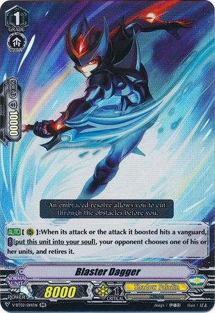 Blaster Dagger V BT02 014 Double Rare RR V Booster Set 2 Strongest Team AL4 Singles Blaster Dagger V BT02 014 Double Rare RR V Booster Set 2 Strongest Team AL4 Singles