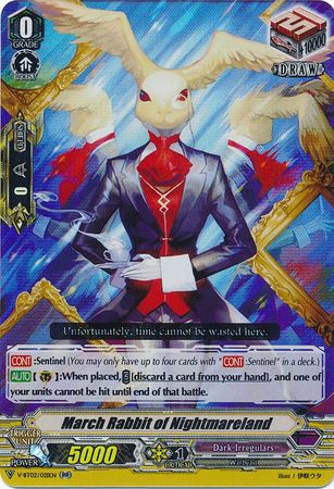 March Rabbit of Nightmareland V BT02 021 Double Rare RR March Rabbit of Nightmareland V BT02 021 Double Rare RR