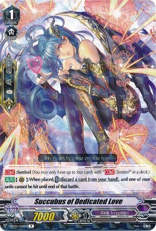 Succubus of Dedicated Love V BT02 036 Rare R Succubus of Dedicated Love V BT02 036 Rare R