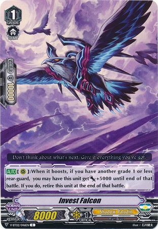 Invest Falcon V BT02 046 Common C V Booster Set 2 Strongest Team AL4 Singles Invest Falcon V BT02 046 Common C V Booster Set 2 Strongest Team AL4 Singles