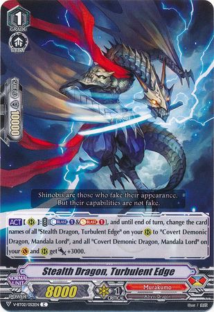 Stealth Dragon Turbulent Edge V BT02 052 Common C Stealth Dragon Turbulent Edge V BT02 052 Common C