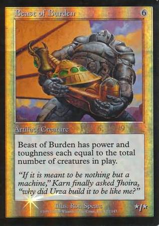 Beast of Burden ULG Prerelease Foil Promo Magic The Gathering Promo Cards Beast of Burden ULG Prerelease Foil Promo Magic The Gathering Promo Cards