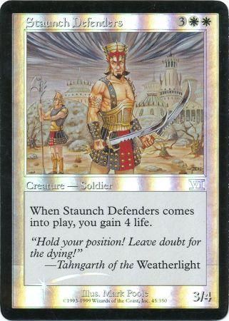 Staunch Defenders FNM Foil Promo Magic The Gathering Promo Cards Staunch Defenders FNM Foil Promo Magic The Gathering Promo Cards