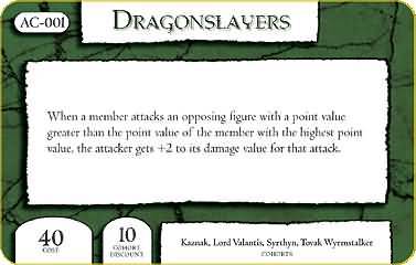 Dragonslayers AC 001 Mage Knight Omens Mage Knight Omens Singles Dragonslayers AC 001 Mage Knight Omens Mage Knight Omens Singles