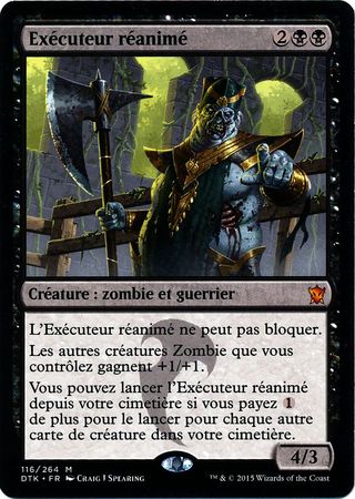 Executeur reanime Risen Executioner Dragons of Tarkir French Singles Executeur reanime Risen Executioner Dragons of Tarkir French Singles