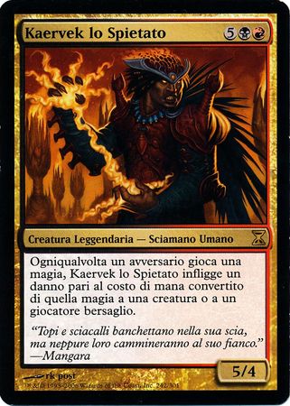 Kaervek lo Spietato Kaervek the Merciless Time Spiral Italian Singles Kaervek lo Spietato Kaervek the Merciless Time Spiral Italian Singles