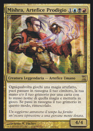 Mishra Artefice Prodigio Mishra Artificer Prodigy Time Spiral Italian Singles Mishra Artefice Prodigio Mishra Artificer Prodigy Time Spiral Italian Singles