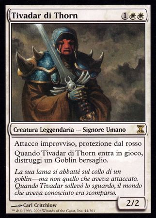 Tivadar di Thorn Tivadar of Thorn Time Spiral Italian Singles Tivadar di Thorn Tivadar of Thorn Time Spiral Italian Singles