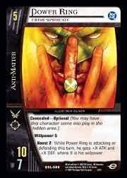 Power Ring Crime Syndicate DGL 086 Common Vs System DC Green Lantern Power Ring Crime Syndicate DGL 086 Common Vs System DC Green Lantern