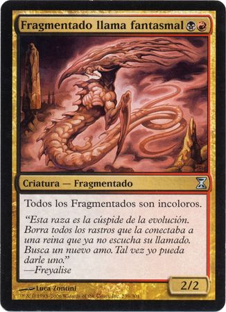 Fragmentado llama fantasmal Ghostflame Sliver Time Spiral Spanish Singles Fragmentado llama fantasmal Ghostflame Sliver Time Spiral Spanish Singles