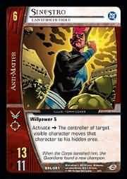 Sinestro Defiant DGL 073 Common Vs System DC Green Lantern Sinestro Defiant DGL 073 Common Vs System DC Green Lantern