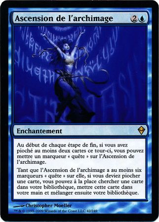 Ascension de l archimage Archmage Ascension Zendikar French Singles Ascension de l archimage Archmage Ascension Zendikar French Singles