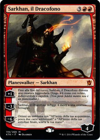 Sarkhan il Dracofono Sarkhan the Dragonspeaker Khans of Tarkir Italian Singles Sarkhan il Dracofono Sarkhan the Dragonspeaker Khans of Tarkir Italian Singles