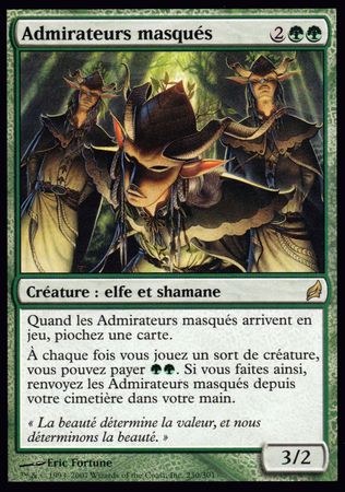 Admirateurs masques Masked Admirers Lorwyn French Singles Admirateurs masques Masked Admirers Lorwyn French Singles