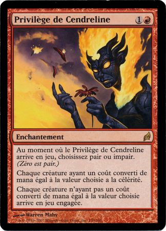 Privilege de Cendreline Ashling s Prerogative Lorwyn French Singles Privilege de Cendreline Ashling s Prerogative Lorwyn French Singles