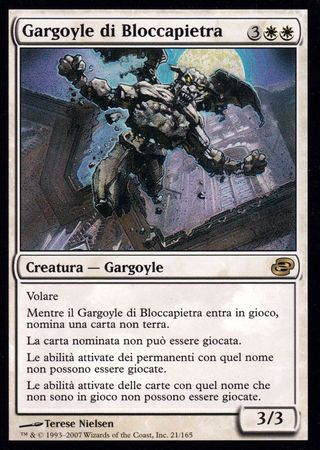 Gargoyle di Bloccapietra Voidstone Gargoyle Planar Chaos Italian Singles Gargoyle di Bloccapietra Voidstone Gargoyle Planar Chaos Italian Singles