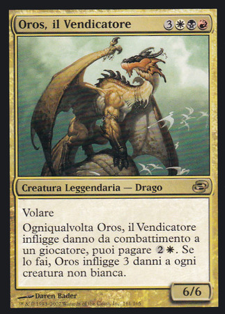Oros il Vendicatore Oros the Avenger Planar Chaos Italian Singles Oros il Vendicatore Oros the Avenger Planar Chaos Italian Singles