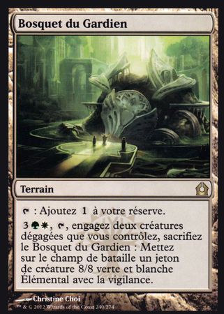 Bosquet du Gardien Grove of the Guardian Return to Ravnica French Singles Bosquet du Gardien Grove of the Guardian Return to Ravnica French Singles