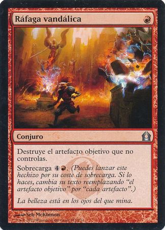 Rafaga vandalica Vandalblast Return to Ravnica Spanish Singles Rafaga vandalica Vandalblast Return to Ravnica Spanish Singles